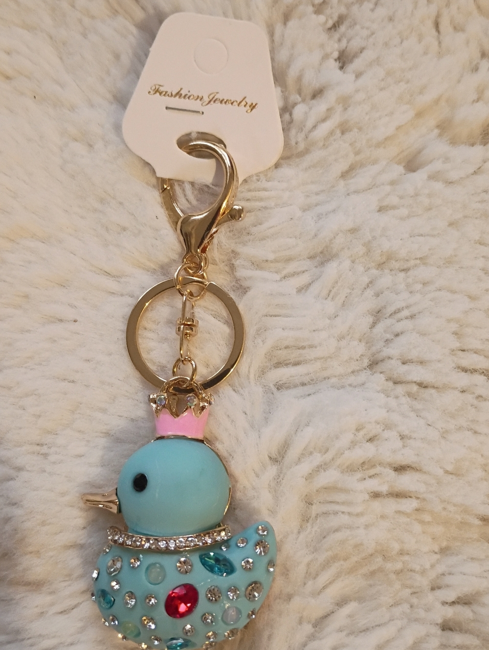 Jeweled Duck Keychain